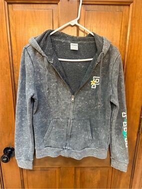 PINK Victoria's Secret Kids Charcoal Gray Zip Hoodie